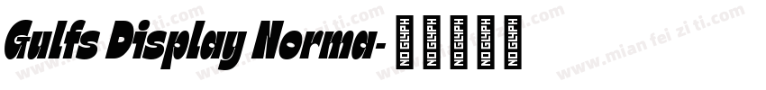 Gulfs Display Norma字体转换